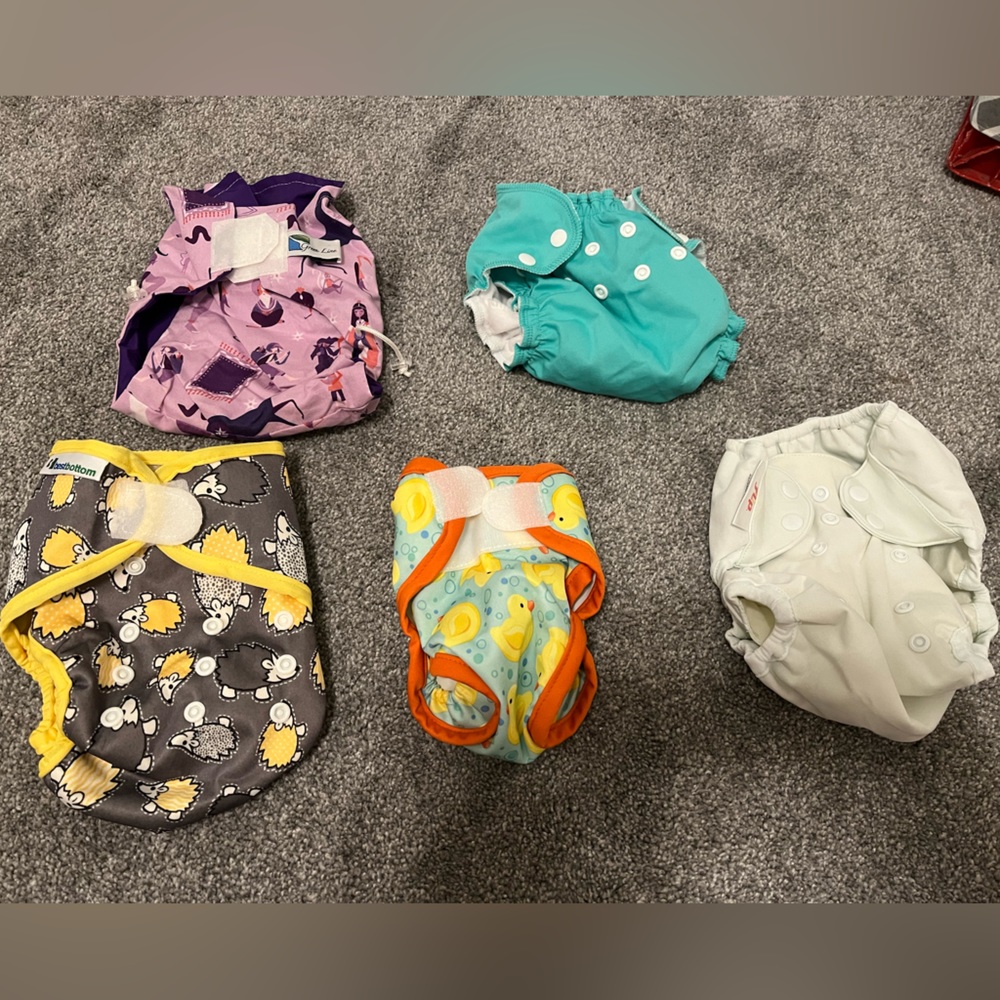 Cloth Diaper Shell and Prefold Bundle NWOT